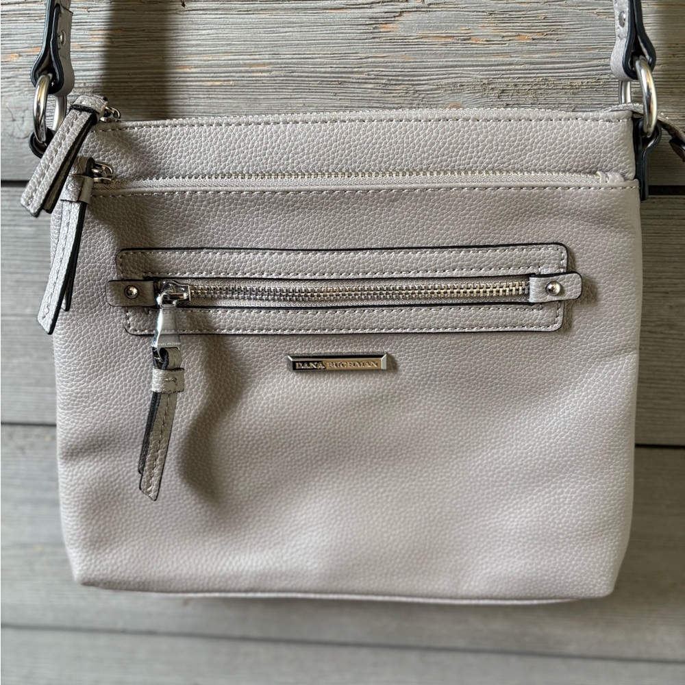 Dana Buchman Gray Crossbody Bag with Adjustable Strap